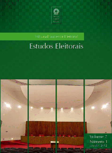Estudos Eleitorais Volume 7 - Número 1